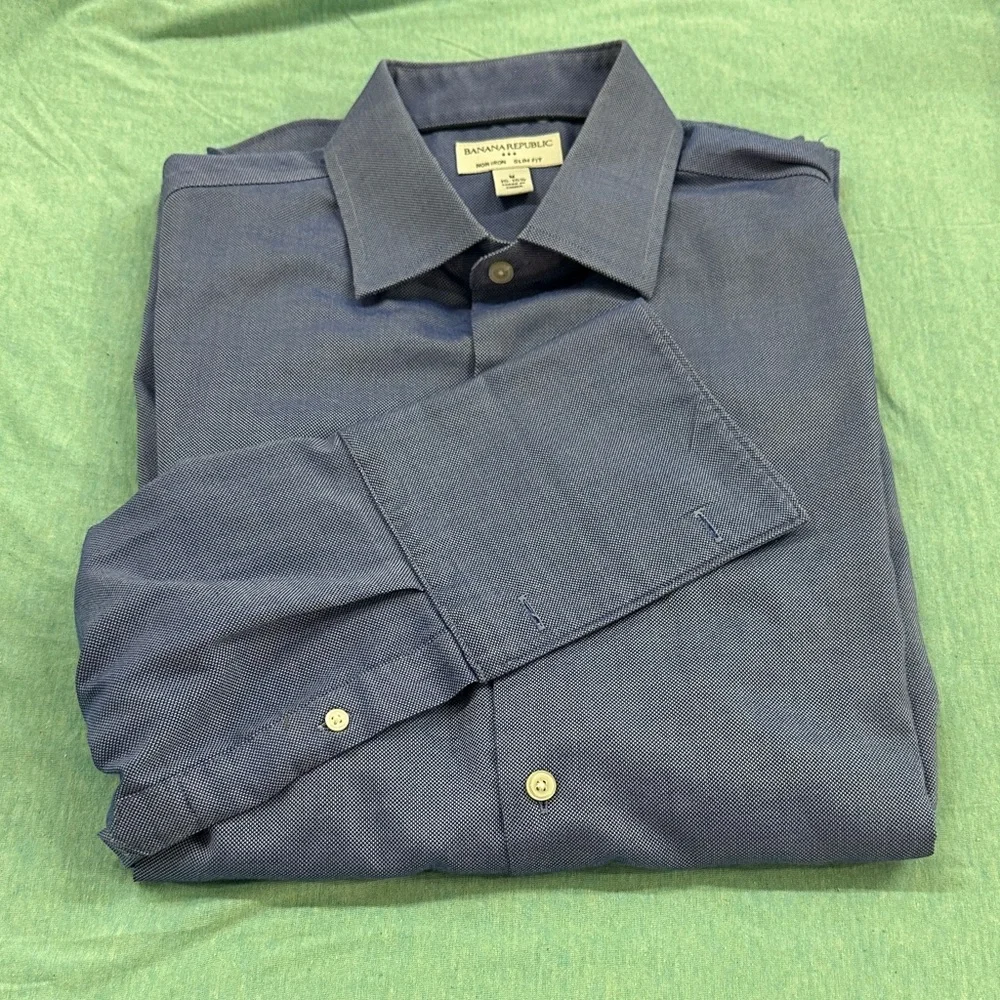 Banana Republic Men's Casual Button Down Shirts - bundle of 7 shirts